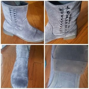 Dolce by mojo moxy boots size 9.5 gray EUC